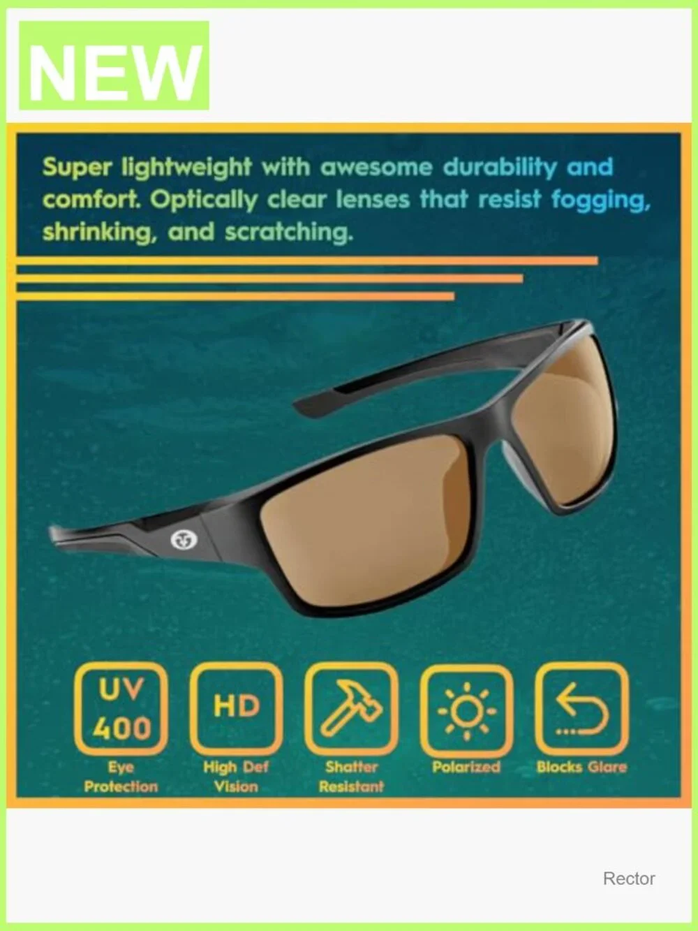 Polarized Sunglasses for Fishing Boating UV Protection Wrap Around Unisex